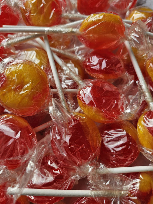 Rhubarb and custurd mega Lollies